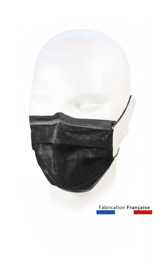 Masque Enfant Type IIR Noir MPtec