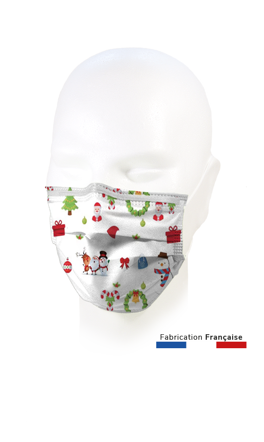 Masque Noël Blanc enfant