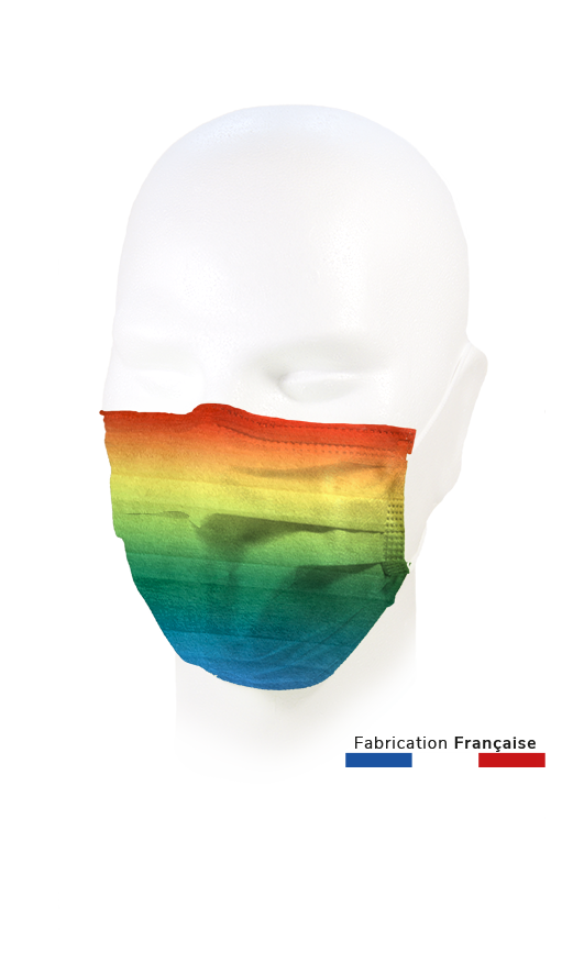 Masque Arc en Ciel Adulte MPtec  Couleur