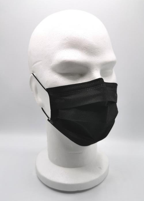 masque anti-Covid adulte en noir Type IIR de Mptec