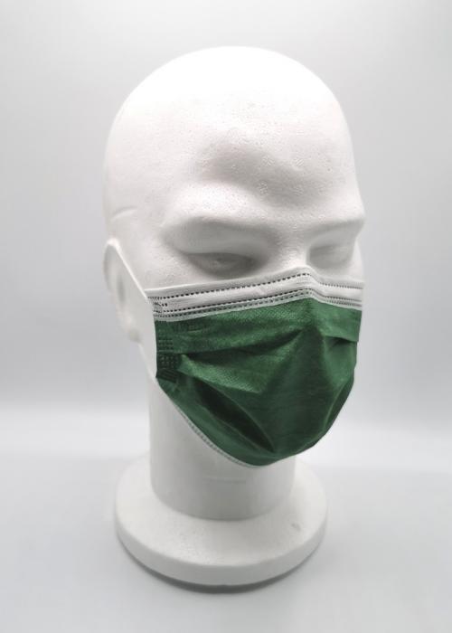 masque de protection anti-Covid catégorie 1 vert kaki pour enfants