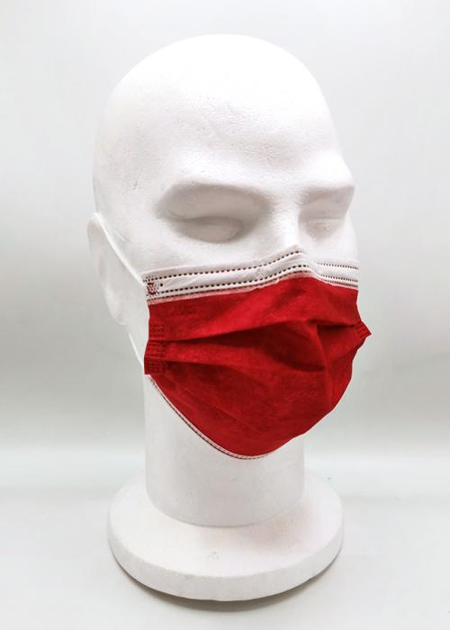 masque de protection adulte couleur grenat anti-Covid