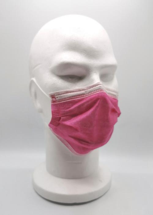 masque adultes couleur rose fuschia fabriqué en France