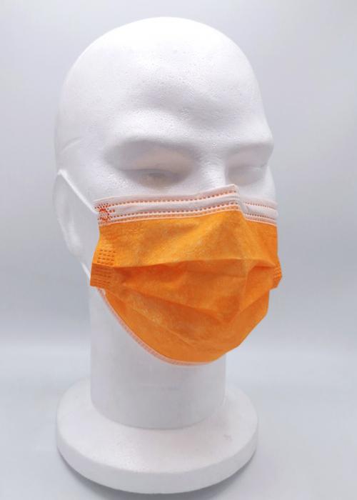 masque de protection orange pour adultes catégorie 1 anti-covid