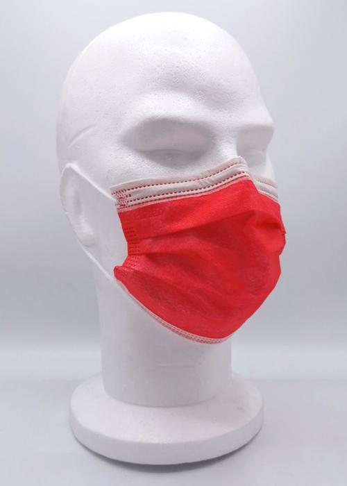 masque de protection rouge pour adultes confortable Mptec