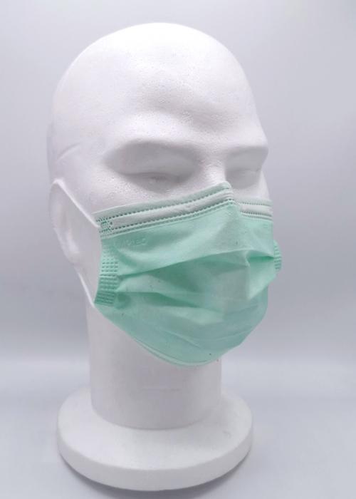 masque de protection vert eau pour enfants anti-covid