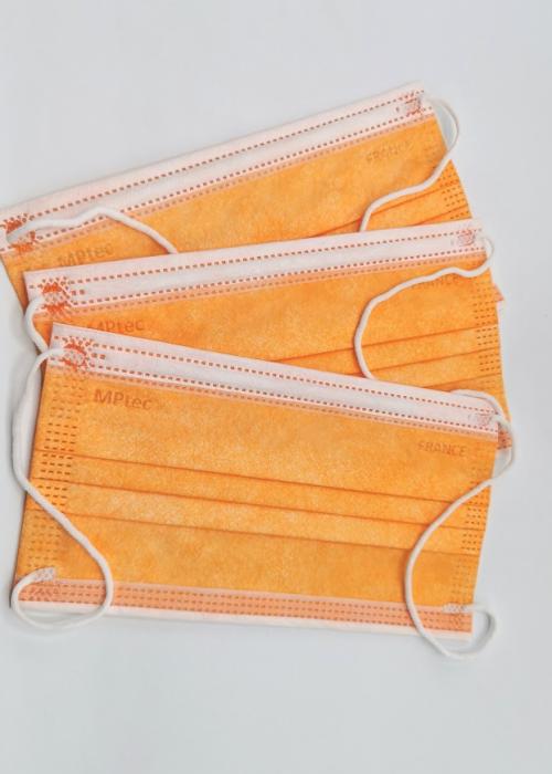 Lots de maques orange pour enfants Mptec confortables